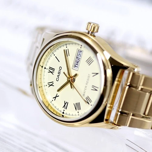 CASIO LTP-V006G-9BUDF moteriškas laikrodis (zd585a) + dėžutė