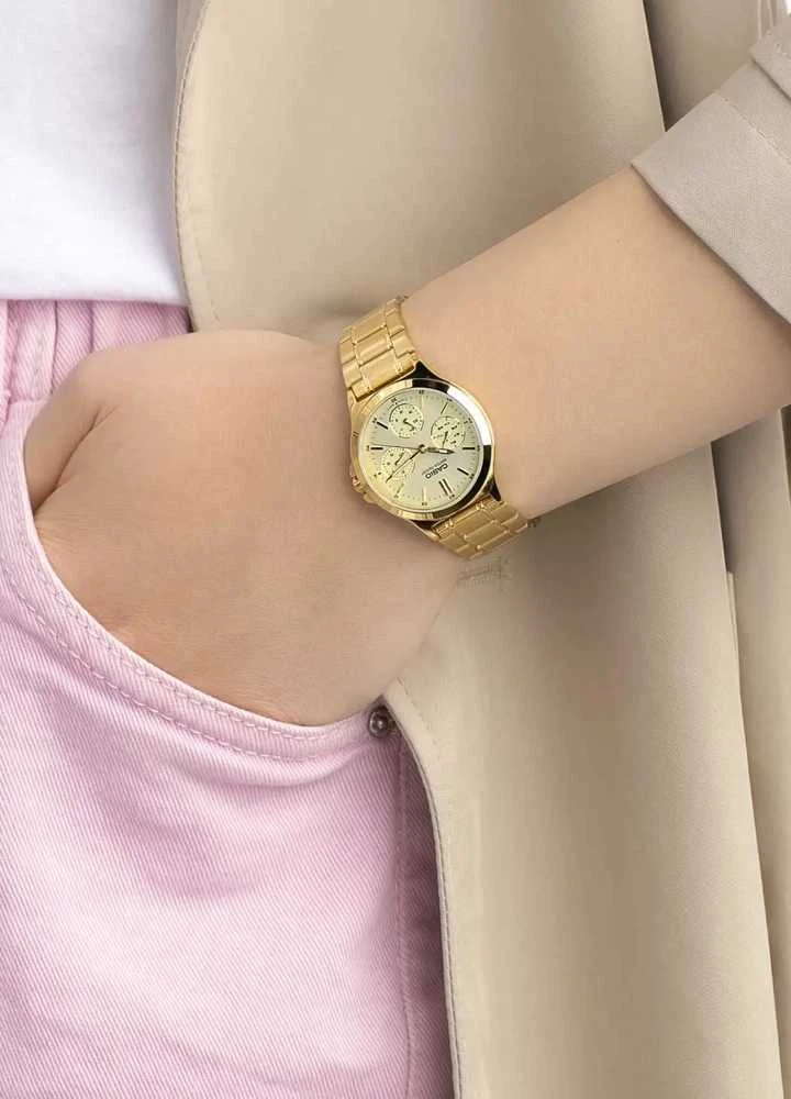 CASIO LTP-V300G-9A moteriškas laikrodis (zd566c) + dėžutė