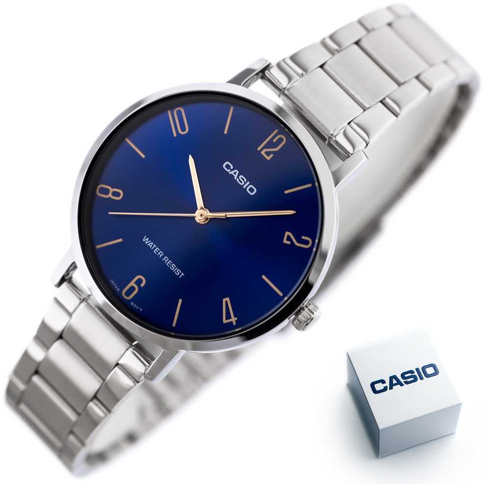 Laikrodis CASIO LTP-VT01D-2B2 WOMEN'S WATCH (zd613f) + BOX