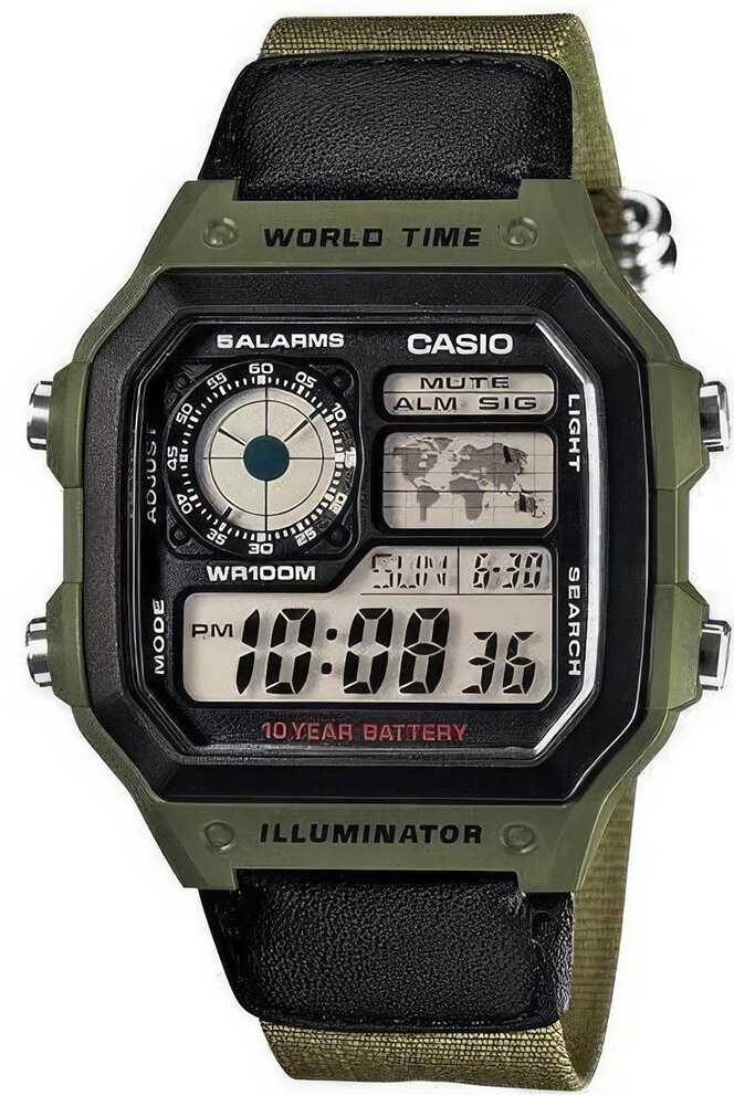 Laikrodis vyrams CASIO AE-1200WHB-3B + BOX