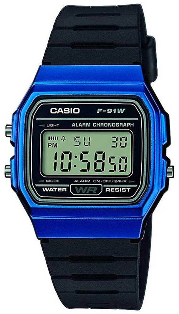 Laikrodis Casio F-91WM-2A, Mėlynas