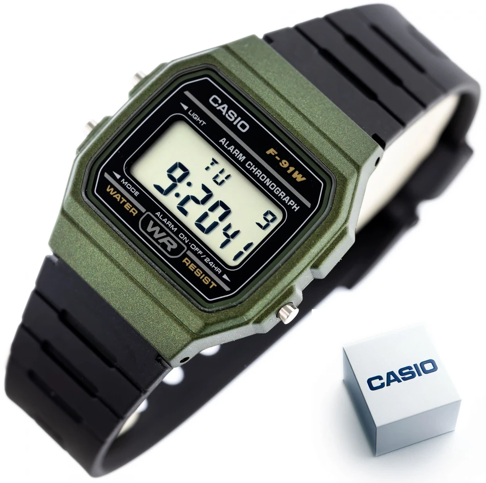 Vyriškas laikrodis CASIO F-91WM-3AER (zd102f)