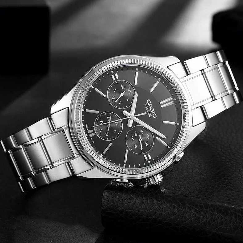 Laikrodis CASIO MEN'S WATCH MTP-1375D-1AVDF (zd112b) + BOX