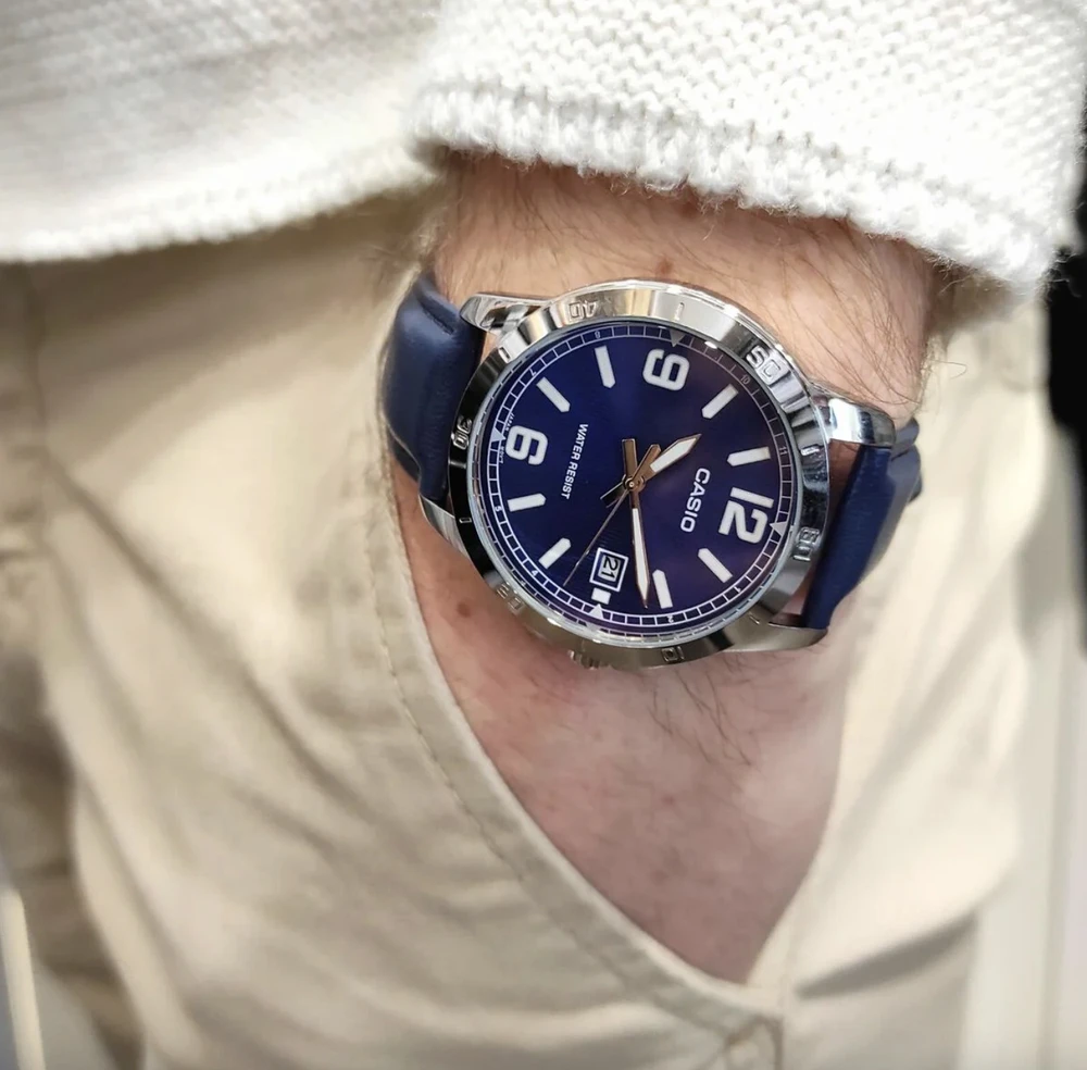 Vyriškas laikrodis CASIO MTP-V004L 2BUDF (zd046f) + BOX