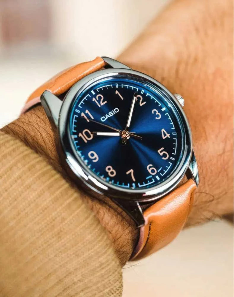 CASIO VYRIŠKAS LAIKRODIS MTP-V005L-2B4 (zd066i) + DĖŽUTĖ