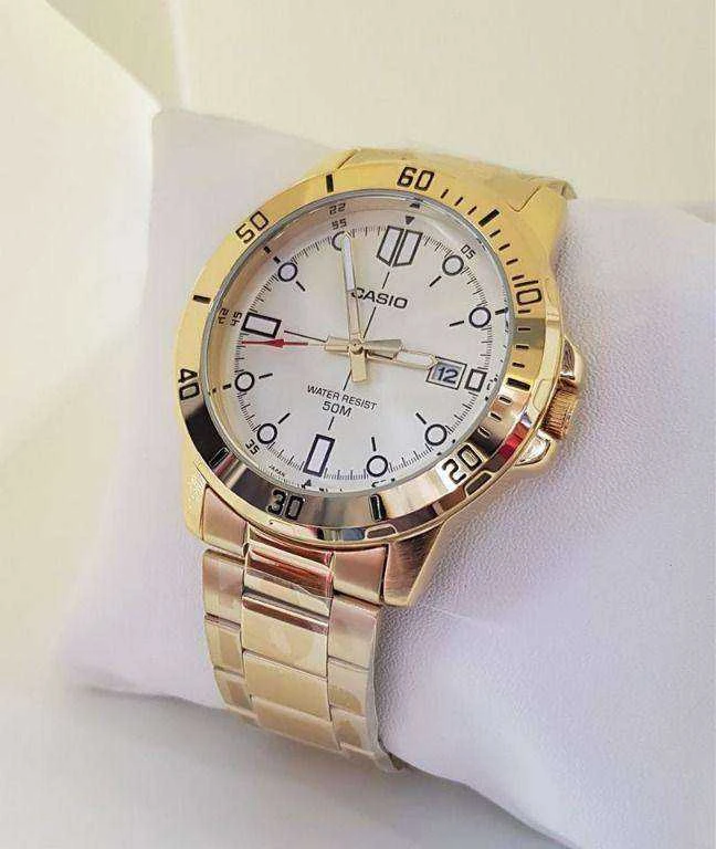 Laikrodis CASIO MEN'S WATCH MTP-VD01G-9E (zd185d) + BOX