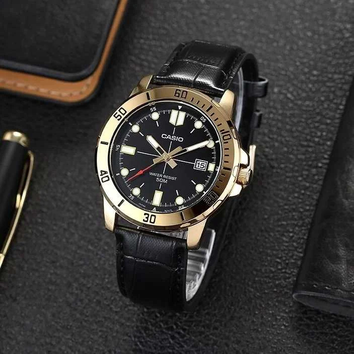Vyriškas laikrodis CASIO MTP-VD01GL-1E + BOX