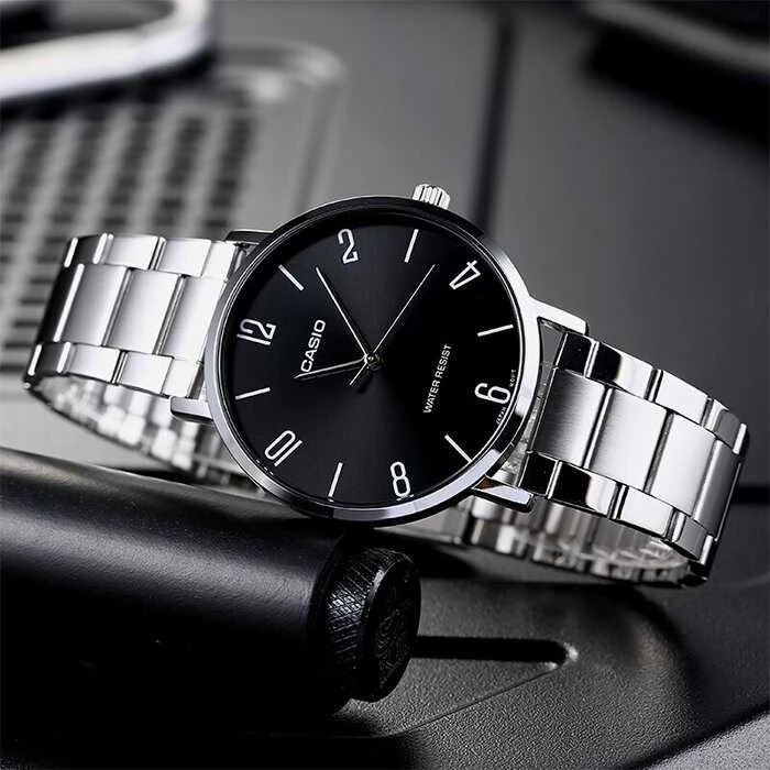 CASIO VYRIŠKAS LAIKRODIS MTP-VT01D-1B2 (zd165i) + DĖŽUTĖ