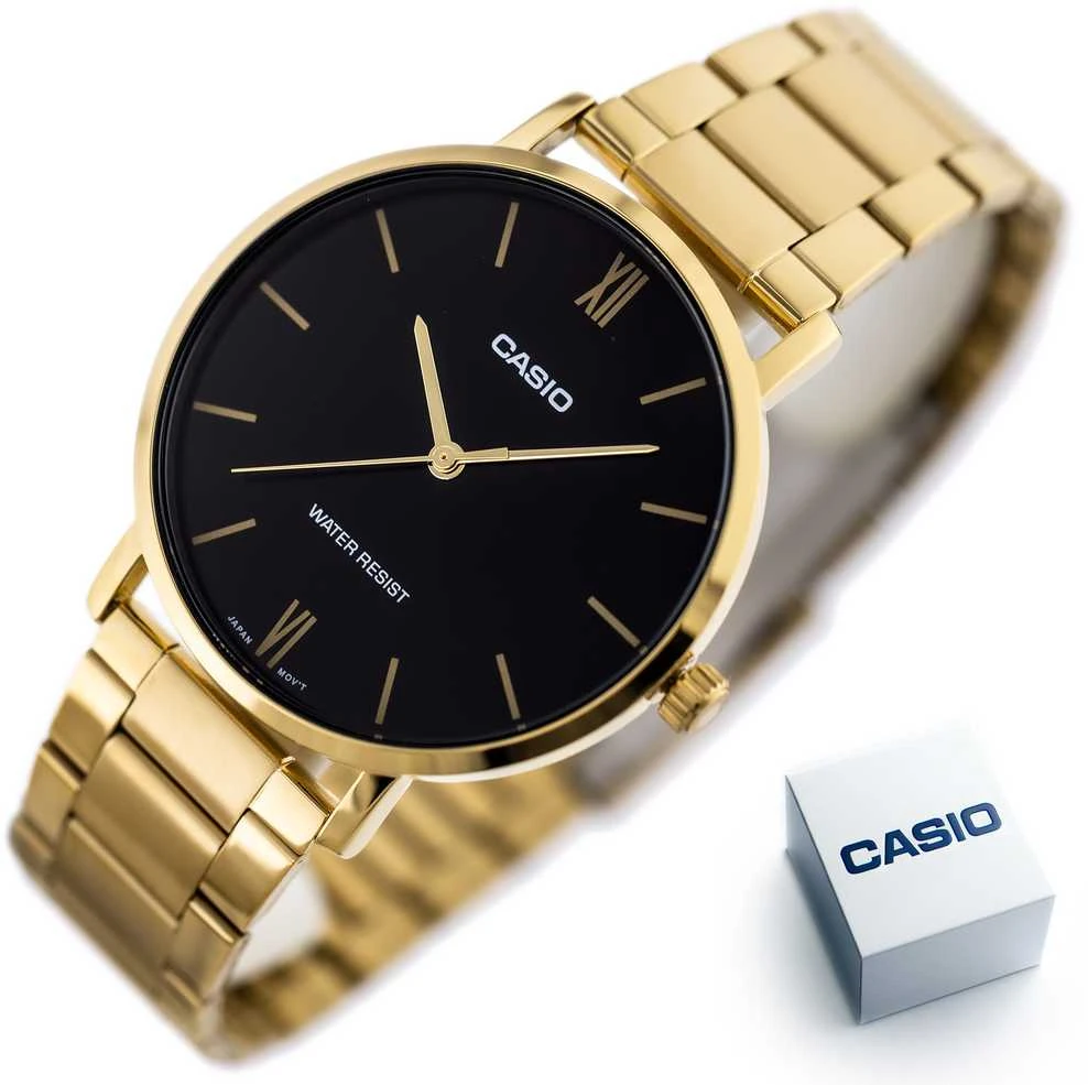 Vyriškas laikrodis Casio MTP-VT01G-1B + BOX