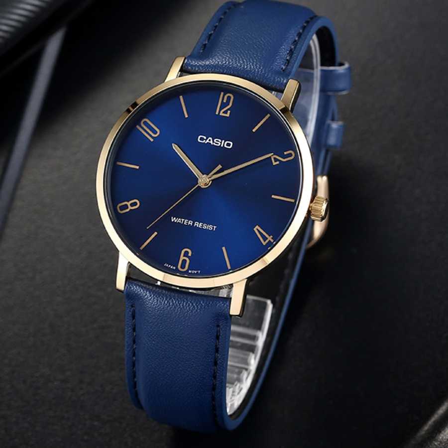 Laikrodis CASIO MEN'S WATCH MTP-VT01GL-2B2 + BOX