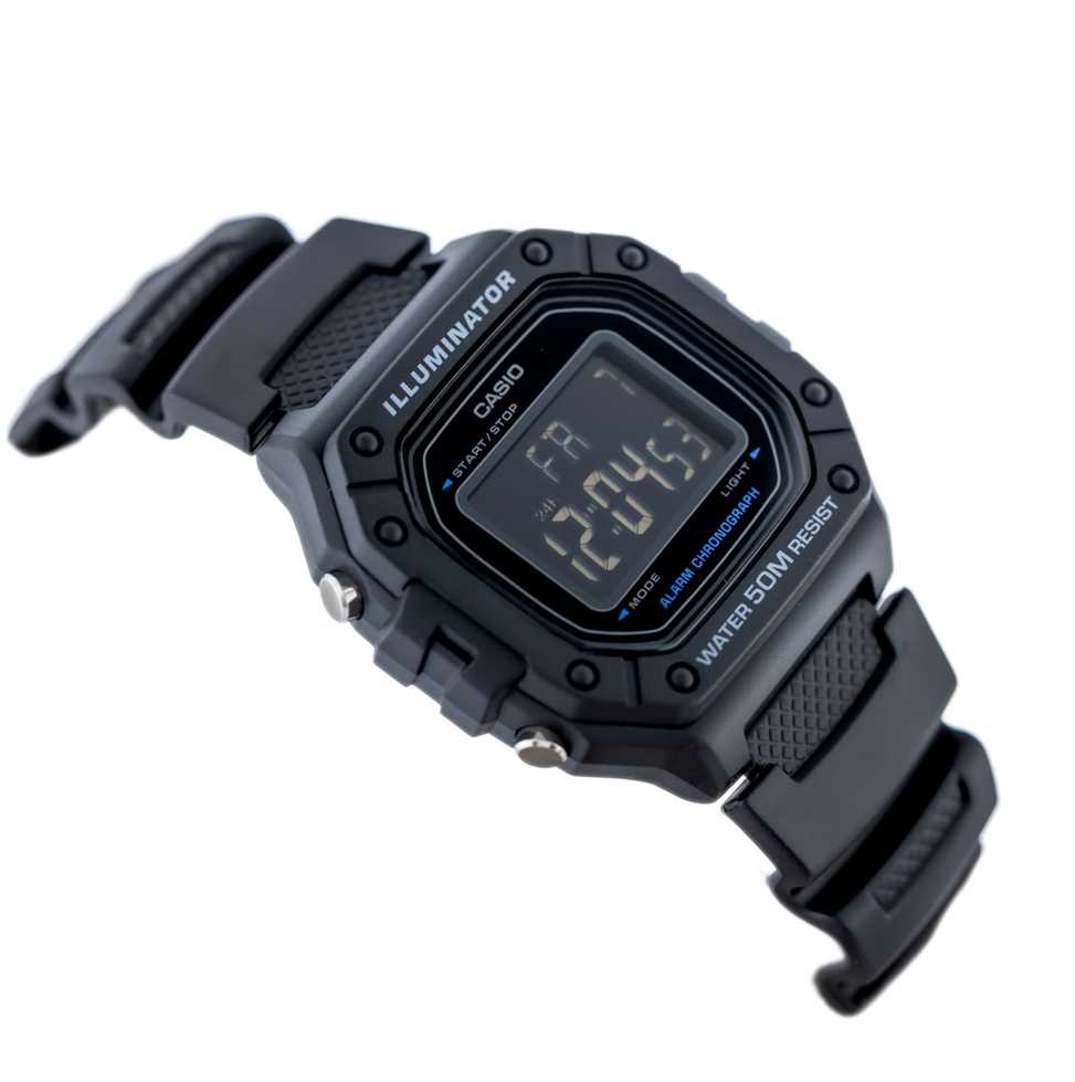 Laikrodis CASIO MEN'S WATCH W-218H-1B + BOX