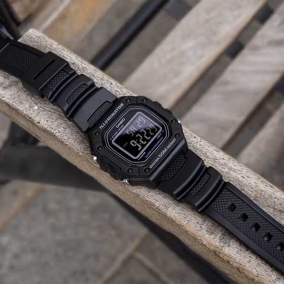 Laikrodis CASIO MEN'S WATCH W-218H-1B + BOX
