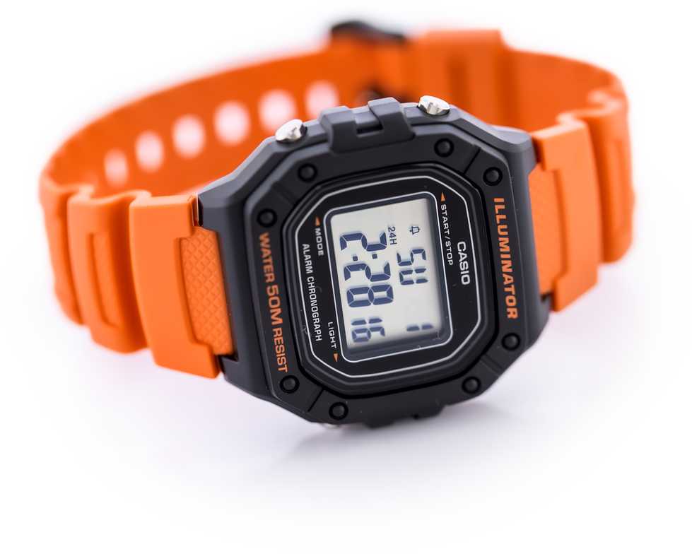 Vyriškas laikrodis CASIO W-218H-4B2 + BOX