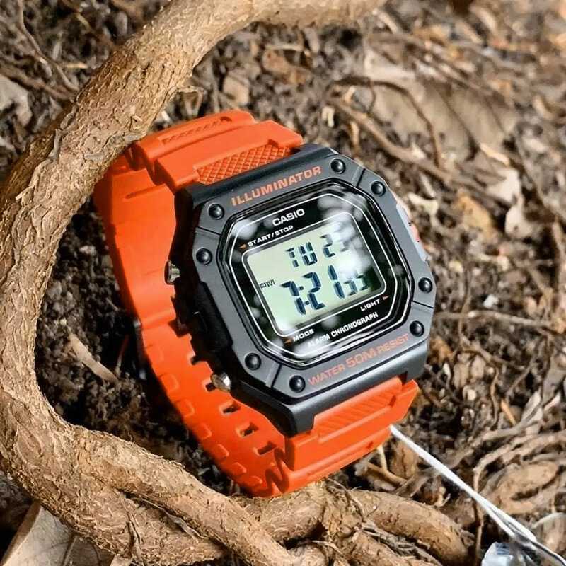 Vyriškas laikrodis CASIO W-218H-4B2 + BOX