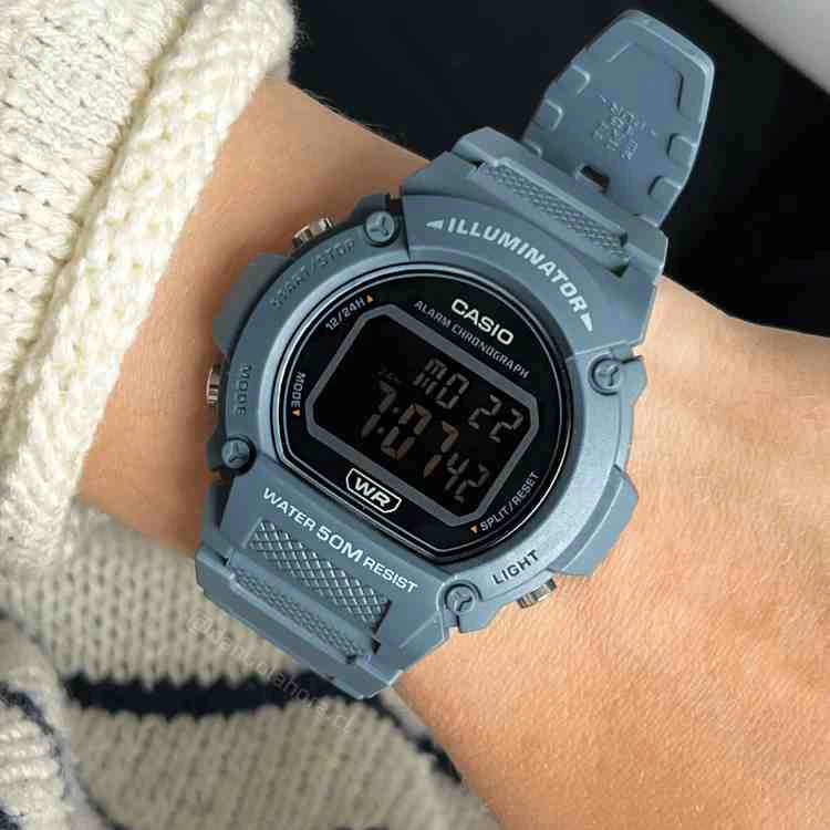 Laikrodis CASIO MEN'S WATCH W-219HC-2BVDF + BOX