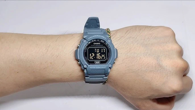 Laikrodis CASIO MEN'S WATCH W-219HC-2BVDF + BOX