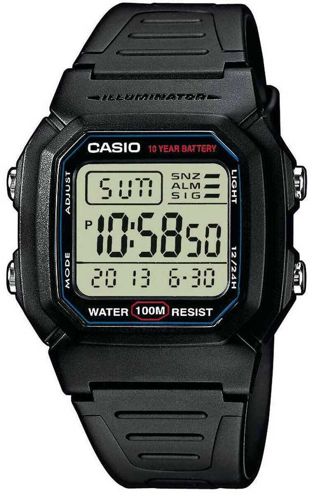 VYRIŠKAS LAIKRODIS CASIO W-800H-1A (zd100a) – CLASSIC + BOX