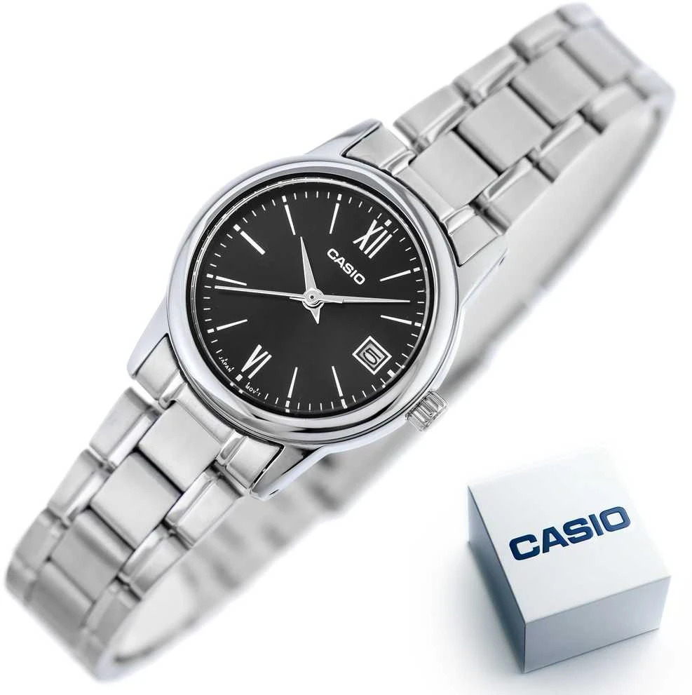 Casio moteriškas laikrodis LTP-V002D-1B3UDF + dėžutė