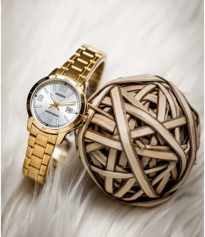 Casio moteriškas laikrodis LTP-V004G-7B2 (zd642b) + dėžutė