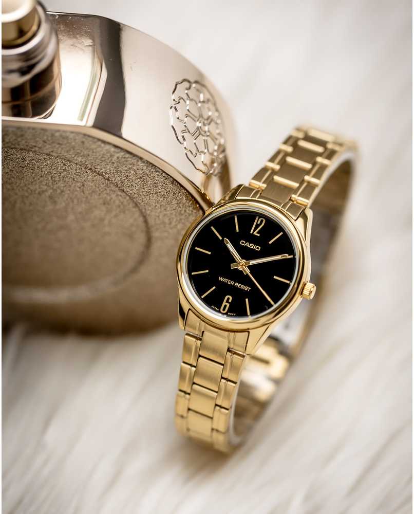 Casio moteriškas LTP-V005G-1B laikrodis + dėžutė