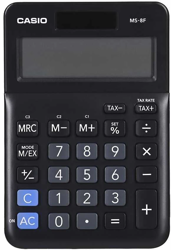 Casio MS-8F juodas office skaičiuotuvas