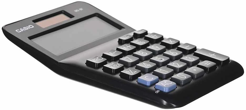 Casio MS-8F skaičiuotuvas kampu