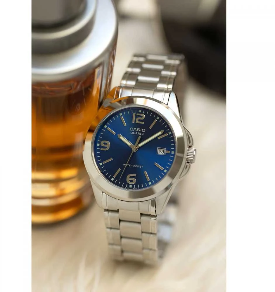 Casio MTP-1215A-2ADF vyriškas laikrodis + dėžutė