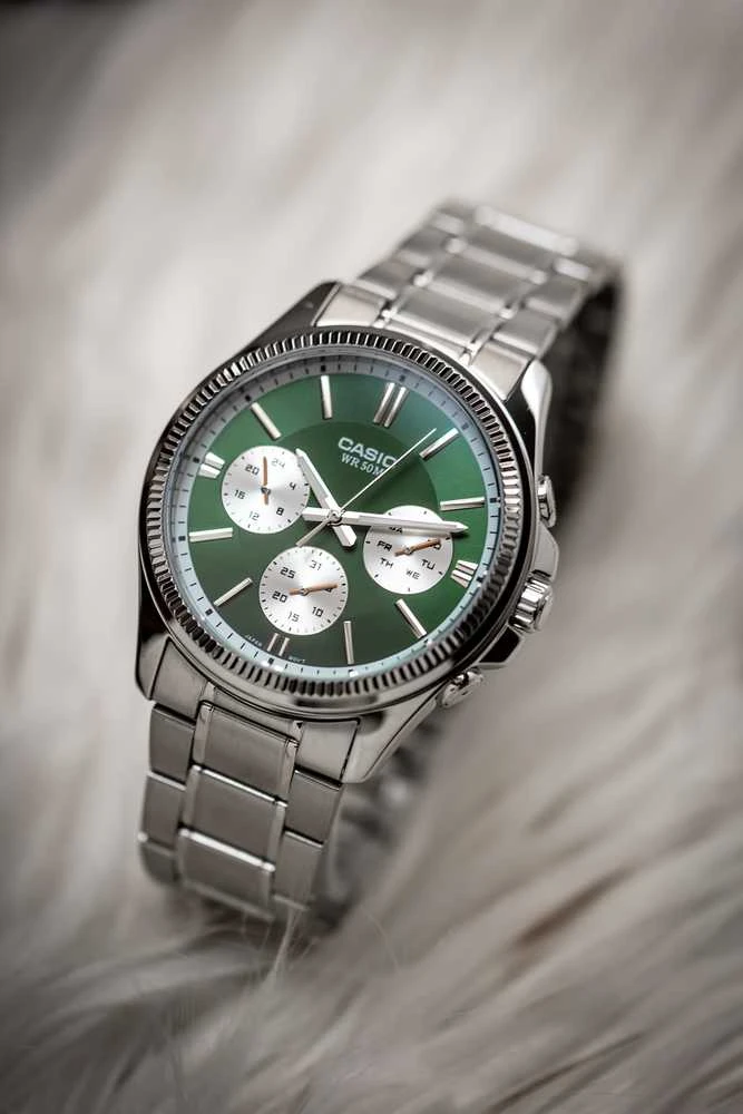 Vyriškas laikrodis CASIO MTP-1375D-3AVDF (zd112f) + BOX
