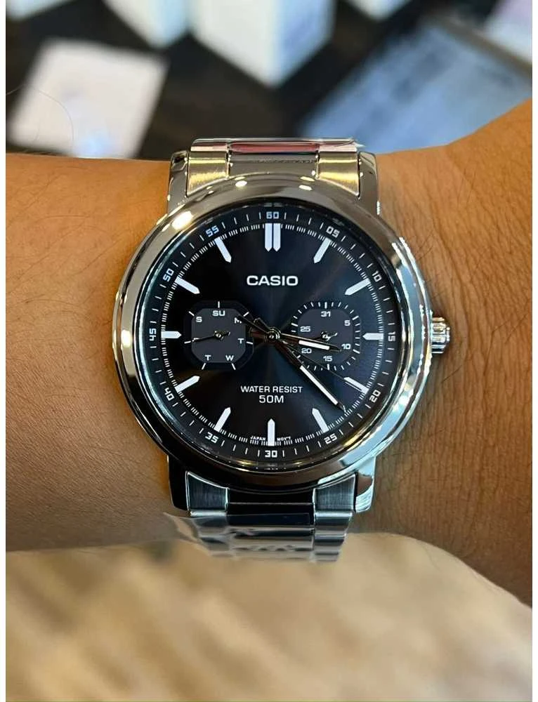 CASIO MTP-E335D-1E VYRIŠKAS LAIKRODIS (zd274a) + DĖŽUTĖ