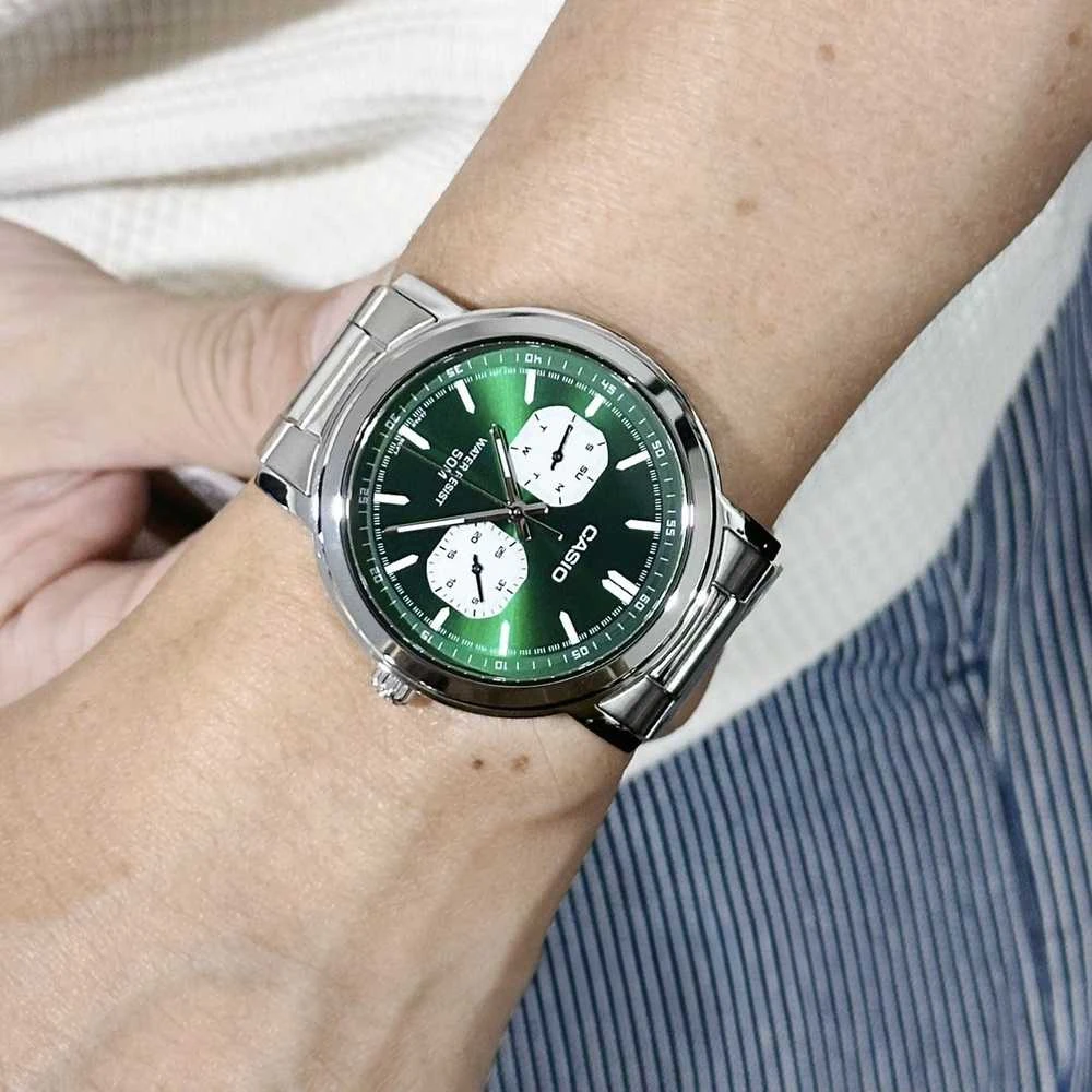 CASIO MTP-E335D-3E VYRIŠKAS LAIKRODIS (zd274c) + DĖŽUTĖ