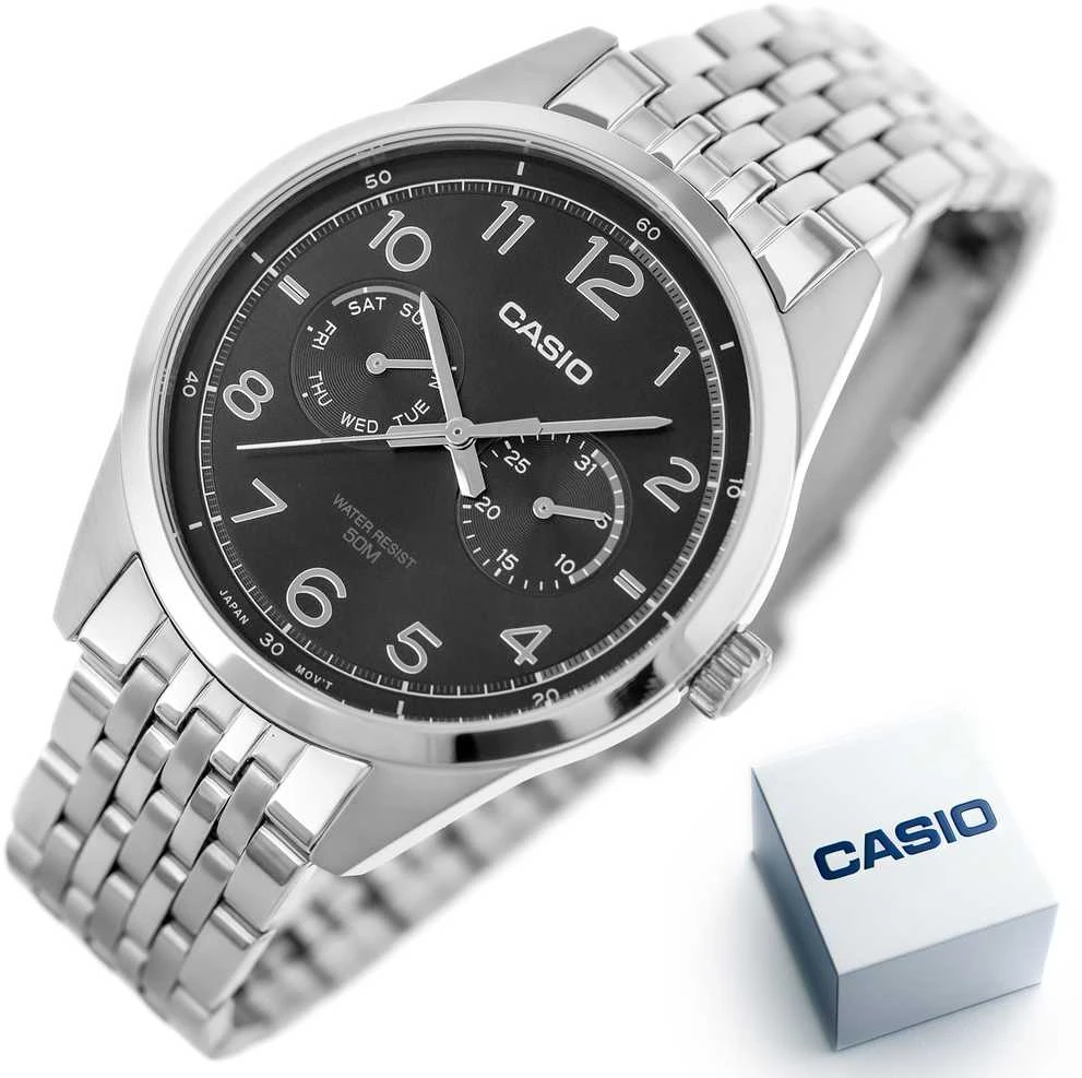 CASIO MTP-E340D-1A VYRIŠKAS LAIKRODIS (zd264a) + DĖŽUTĖ
