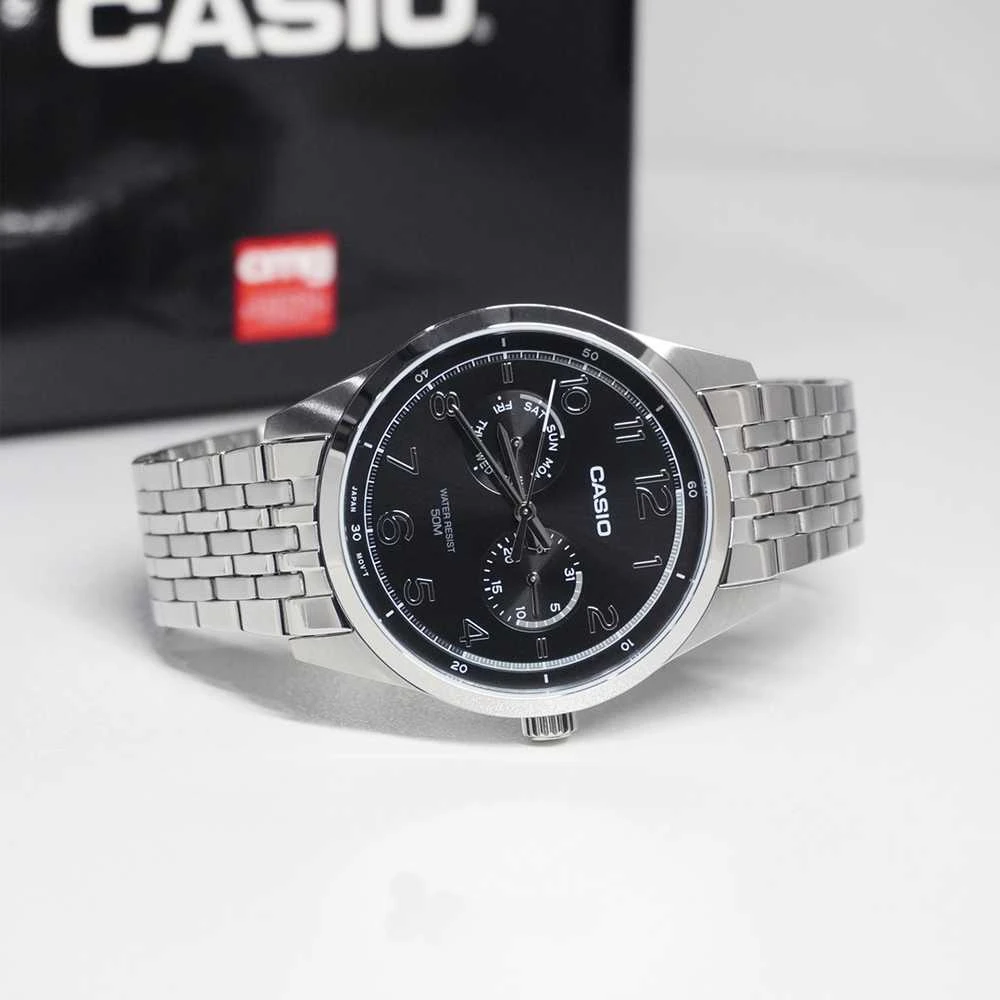 CASIO MTP-E340D-1A VYRIŠKAS LAIKRODIS (zd264a) + DĖŽUTĖ