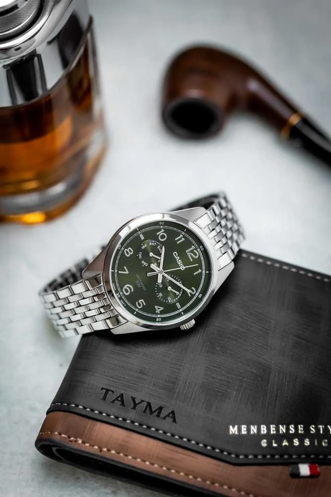 CASIO MTP-E340D-3A VYRIŠKAS LAIKRODIS (zd264c) + DĖŽUTĖ