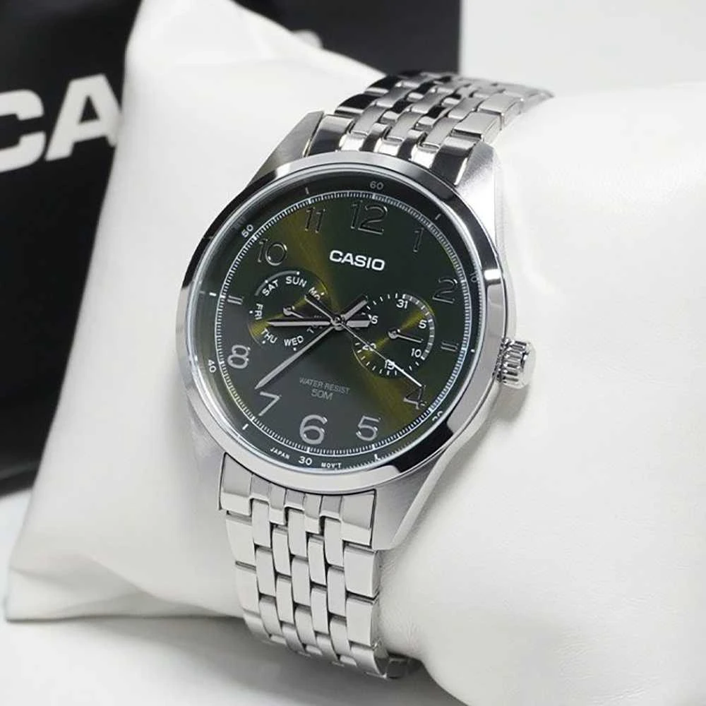 CASIO MTP-E340D-3A VYRIŠKAS LAIKRODIS (zd264c) + DĖŽUTĖ