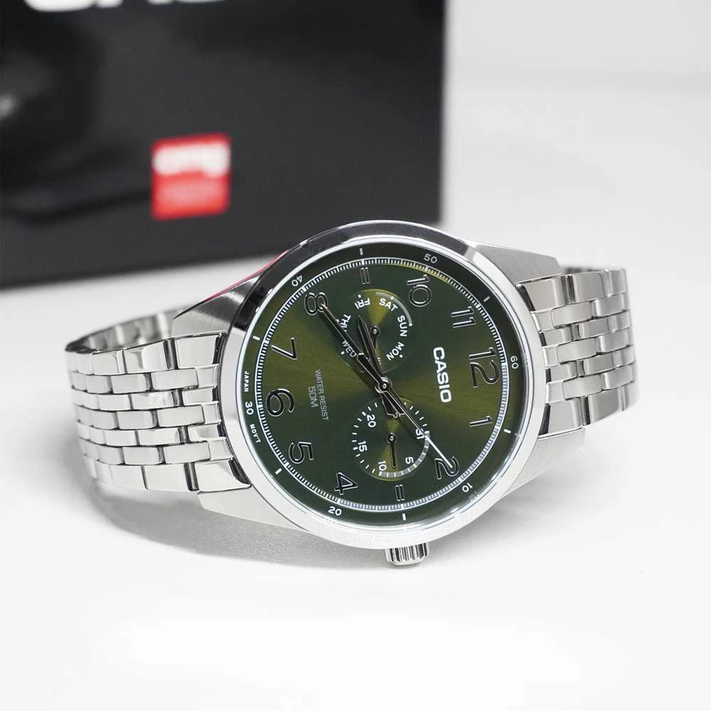 CASIO MTP-E340D-3A VYRIŠKAS LAIKRODIS (zd264c) + DĖŽUTĖ