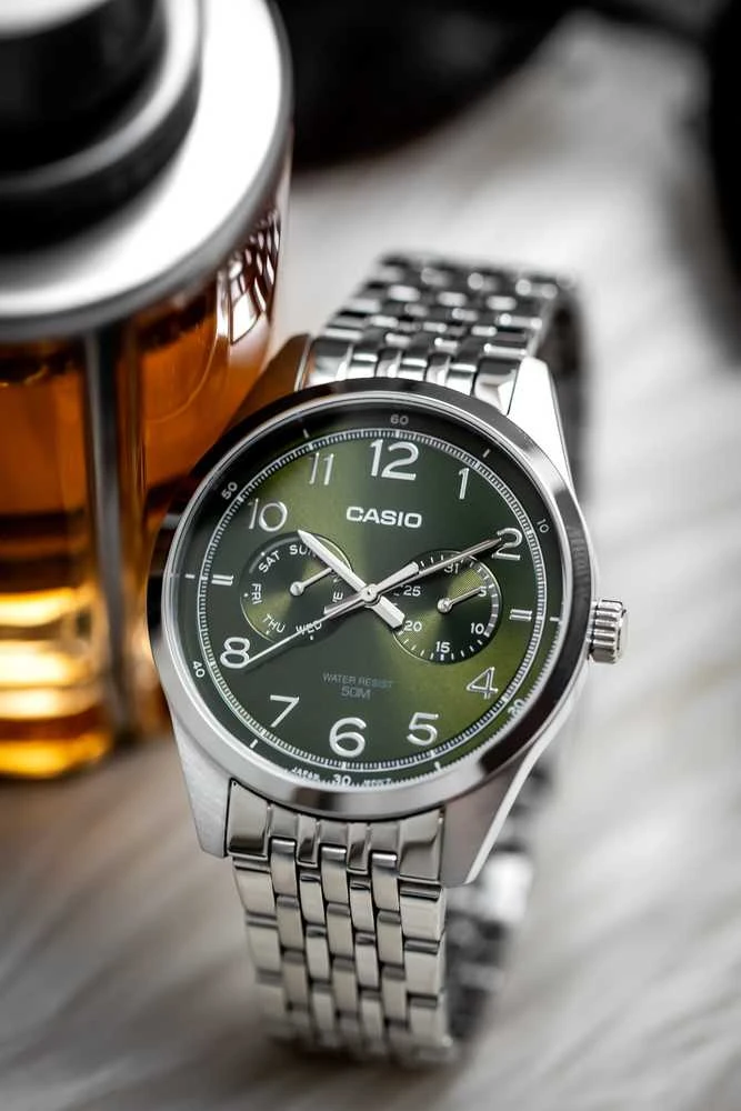 CASIO MTP-E340D-3A VYRIŠKAS LAIKRODIS (zd264c) + DĖŽUTĖ