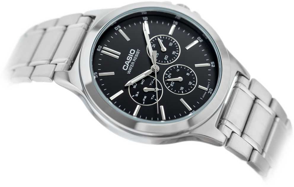 Laikrodis CASIO MTP-V300D-1A MEN'S WATCH + BOX