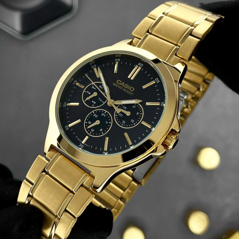 Laikrodis CASIO MTP-V300G 1A MEN'S WATCH (zd091b) + BOX