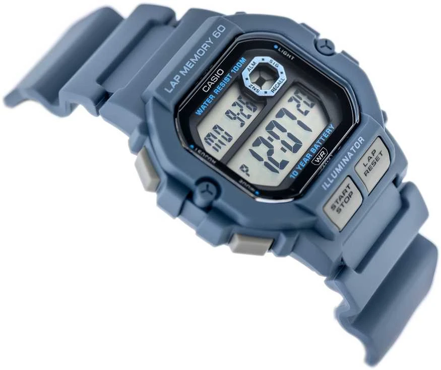 CASIO sportinis vyriškas laikrodis WS-1400H-2A + dėžutė (zd271b)