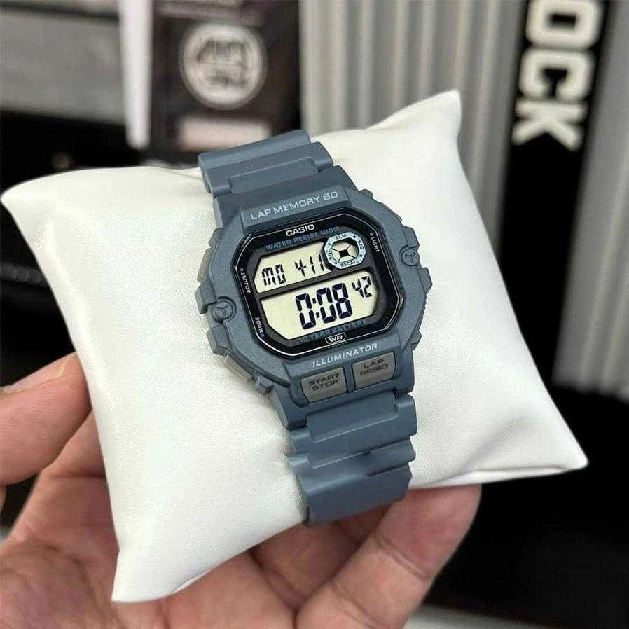 CASIO sportinis vyriškas laikrodis WS-1400H-2A + dėžutė (zd271b)