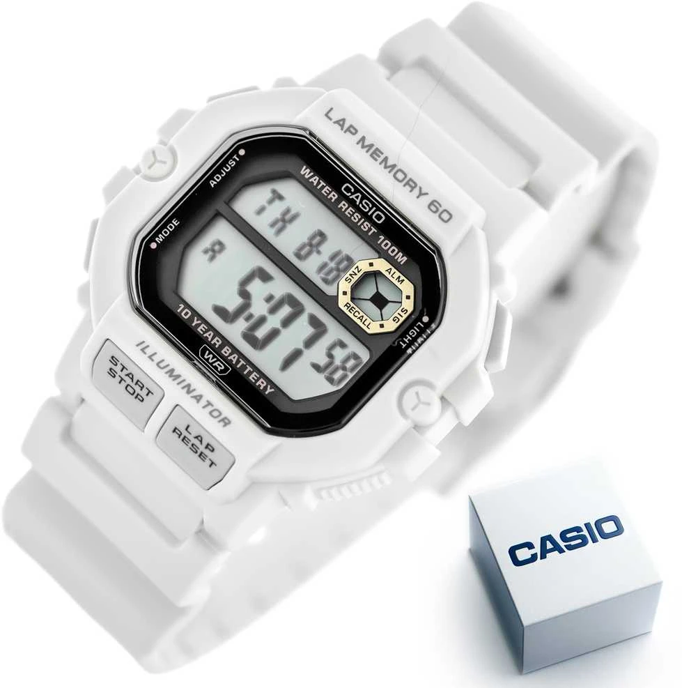 CASIO sportinis vyriškas laikrodis WS-1400H-8A + dėžutė (zd271d)