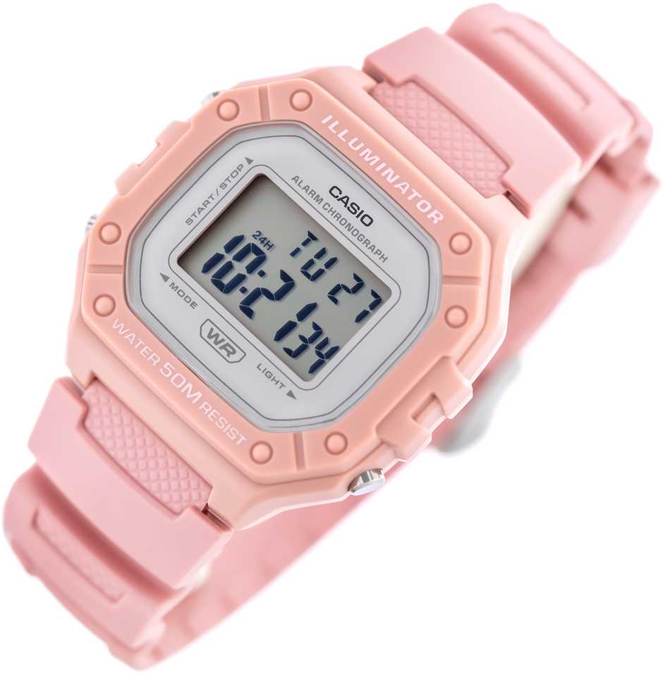 CASIO UNISEX LAIKRODIS W-218HC-4A + DĖŽUTĖ (zd208h)