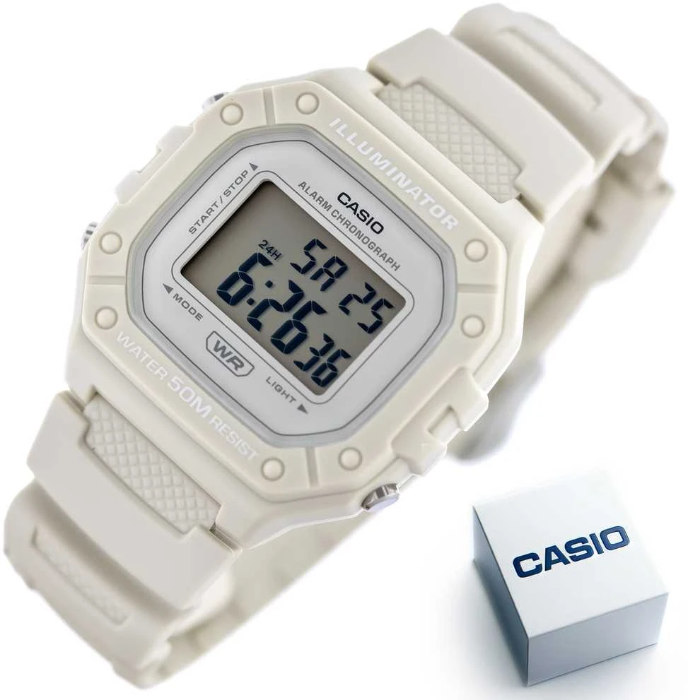 CASIO UNISEX LAIKRODIS W-218HC-8A + BOX (zd208e)