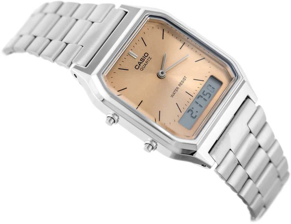 CASIO VINTAGE UNISEX LAIKRODIS AQ-230A-4AMQYDF + DĖŽUTĖ