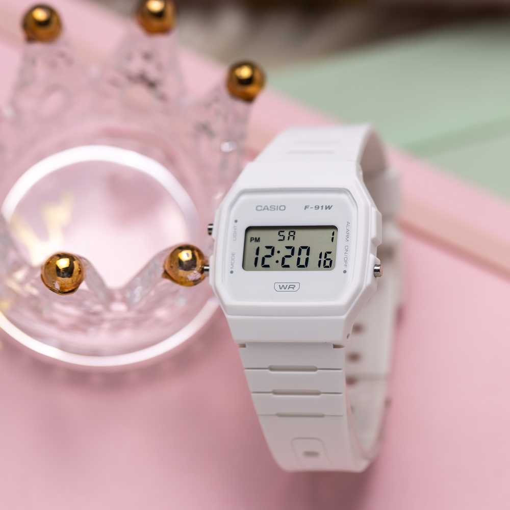 CASIO VYRIŠKAS LAIKRODIS F-91WB-7A + DĖŽUTĖ