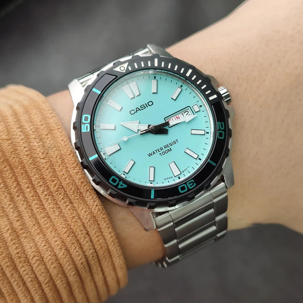 „Casio“ vyriškas laikrodis MTD-125D-2A2 + BOX WR100