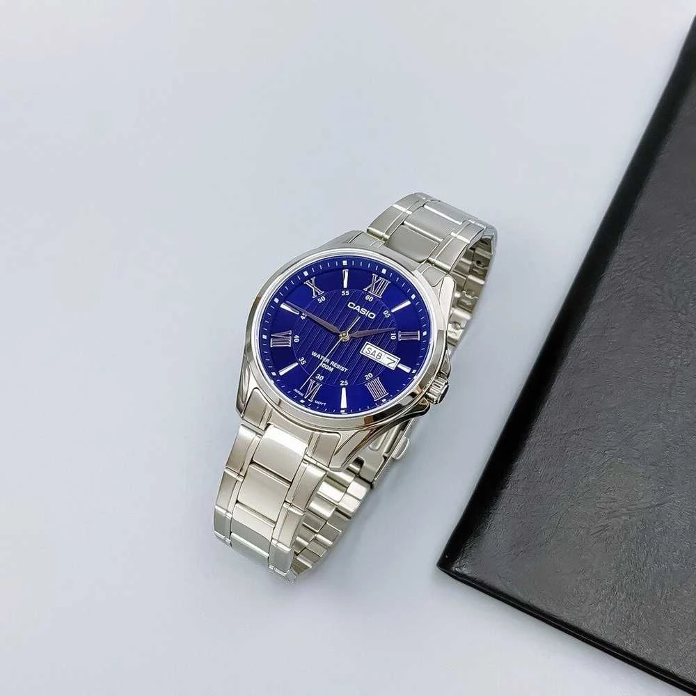 CASIO VYRIŠKAS LAIKRODIS MTP-1384D-2A + DĖŽUTĖ
