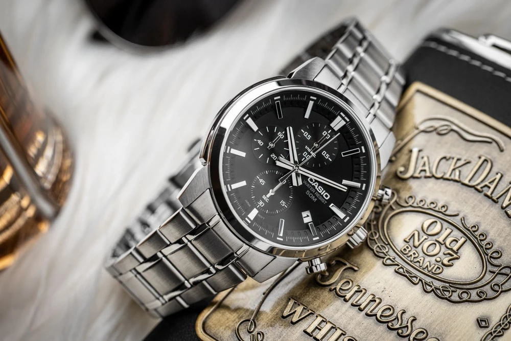 Casio vyriškas laikrodis MTP-E510D-1A1 + dėžutė