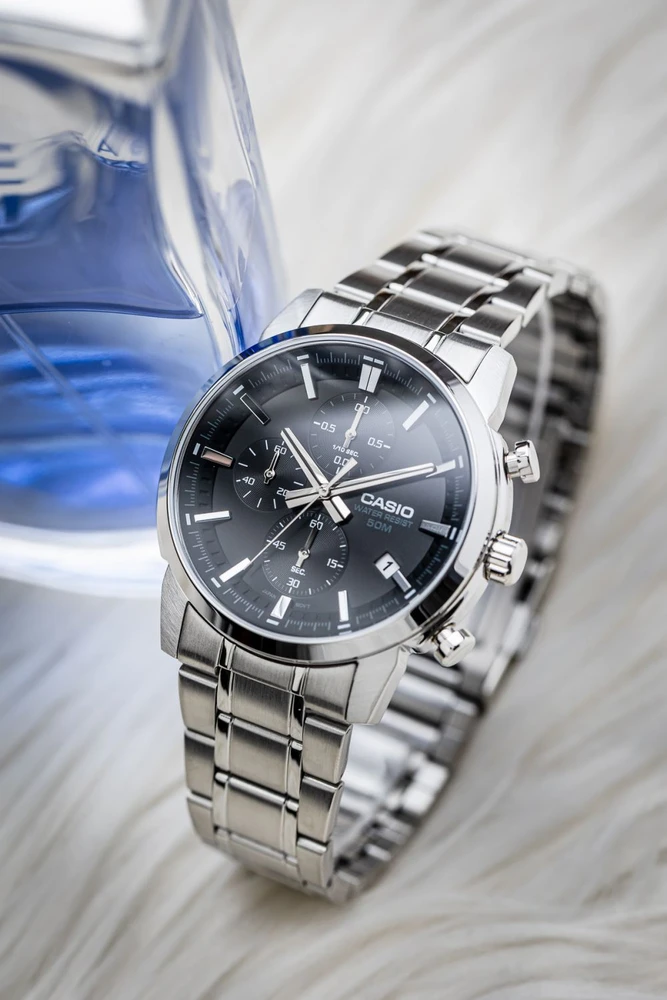 Casio vyriškas laikrodis MTP-E510D-1A1 + dėžutė