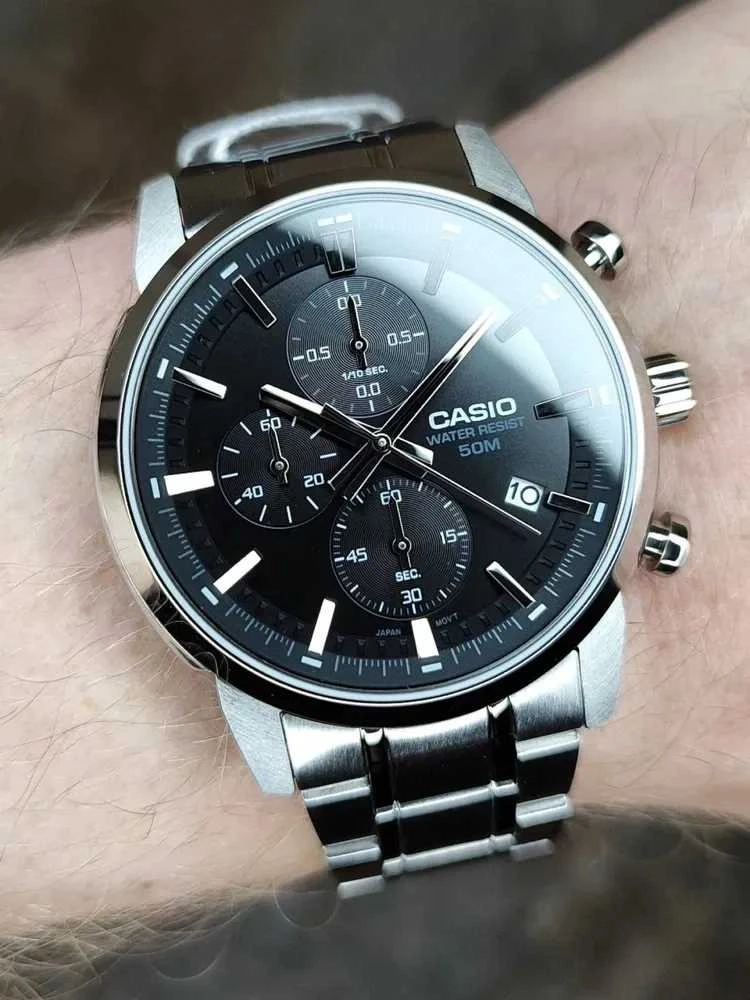 Casio vyriškas laikrodis MTP-E510D-1A1 + dėžutė